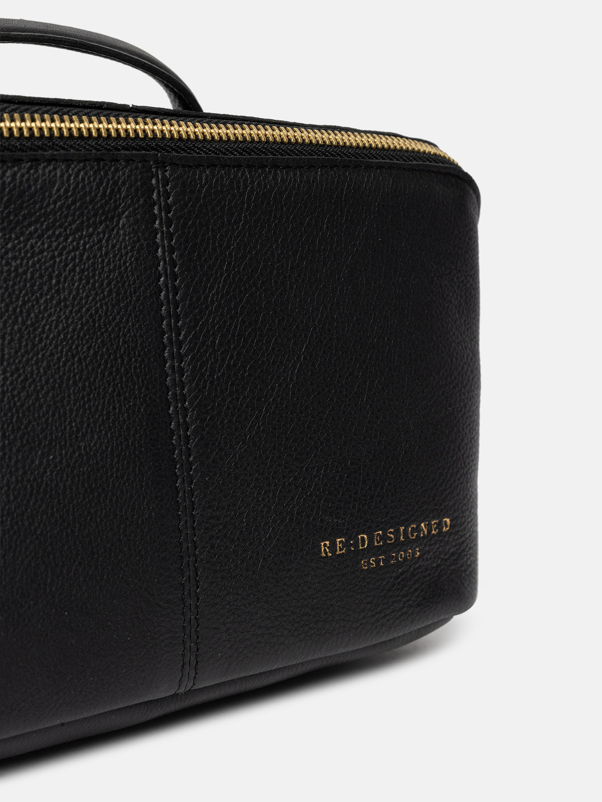 RE:DESIGNED EST 2003 Halima Small Toiletry Bag Black/Gold