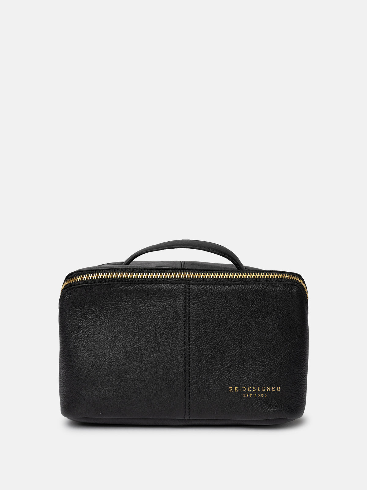 RE:DESIGNED EST 2003 Halima Small Toiletry Bag Black/Gold