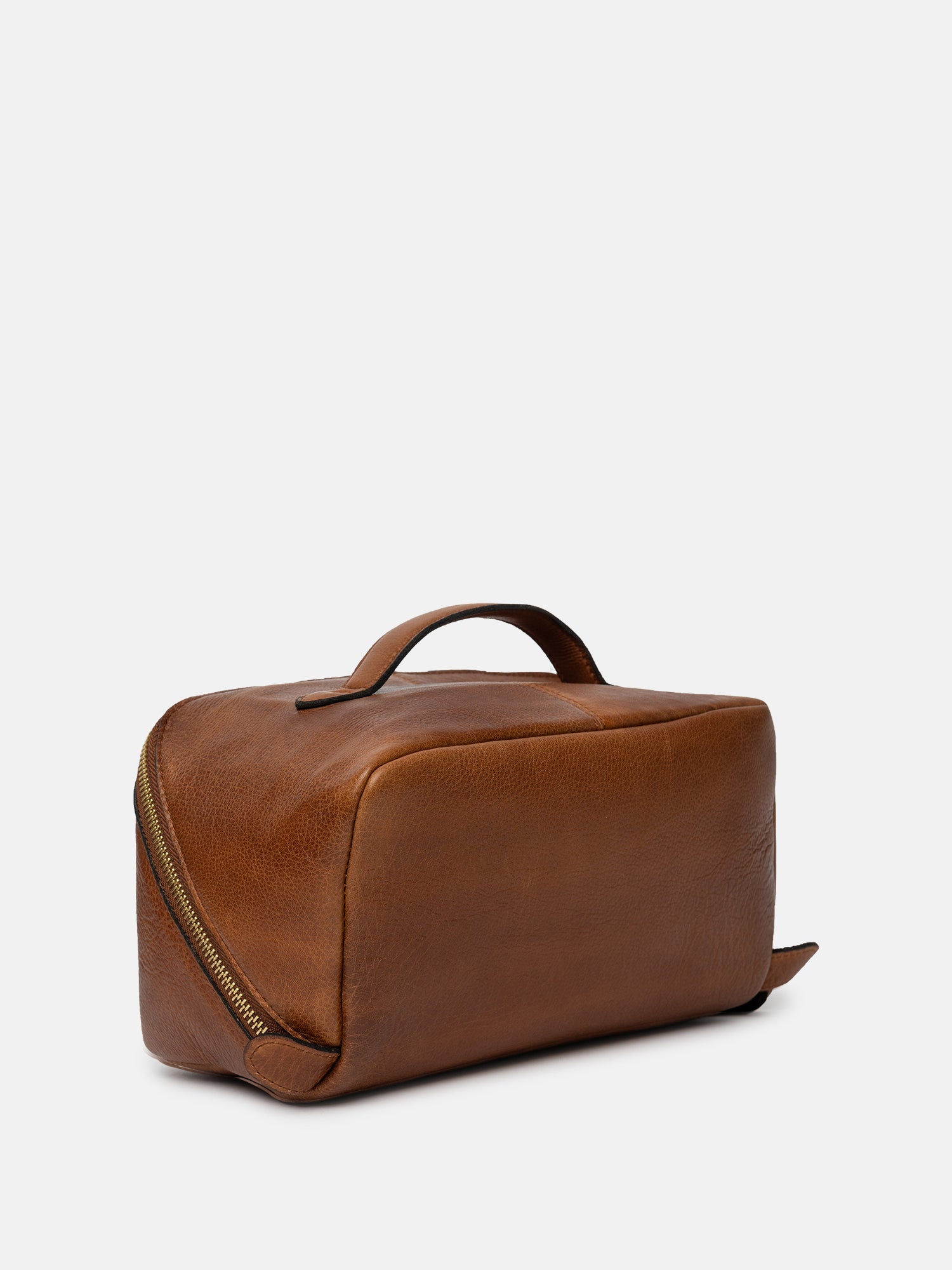 RE:DESIGNED EST 2003 Halima Small Toiletry Bag Walnut/Gold