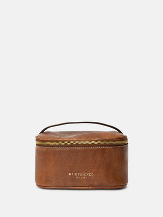 RE:DESIGNED EST 2003 Helga Small Toilet Bag Walnut