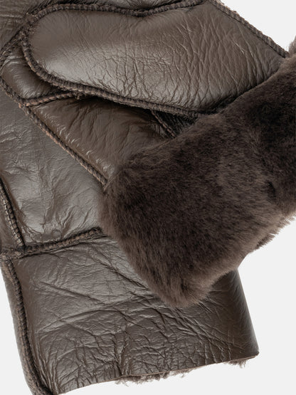 RE:DESIGNED EST 2003 Henny Mittens Dark Brown