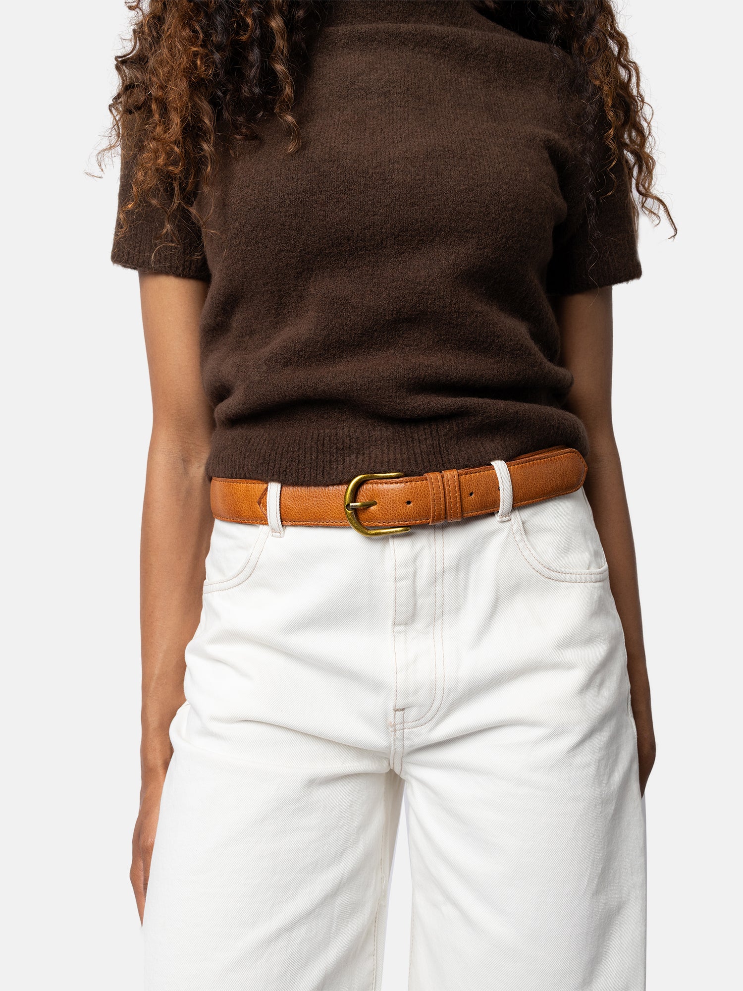 RE:DESIGNED EST 2003 Hyas Wide Belt Burned Tan