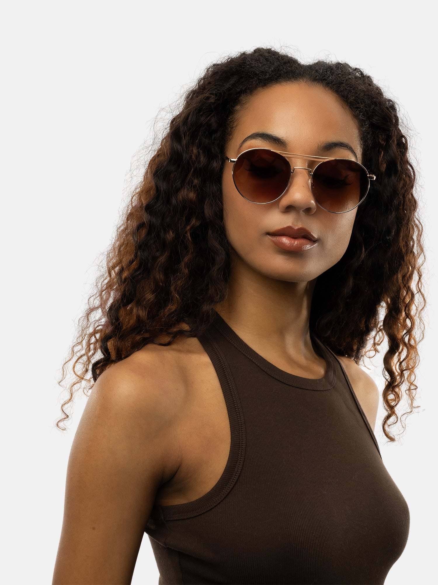 RE:DESIGNED EST 2003 Jewel Sunglass Gold