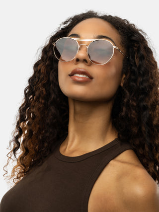 RE:DESIGNED EST 2003 Jewel Sunglass Gold