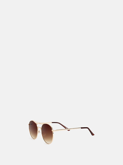 RE:DESIGNED EST 2003 Jewel Sunglass Gold