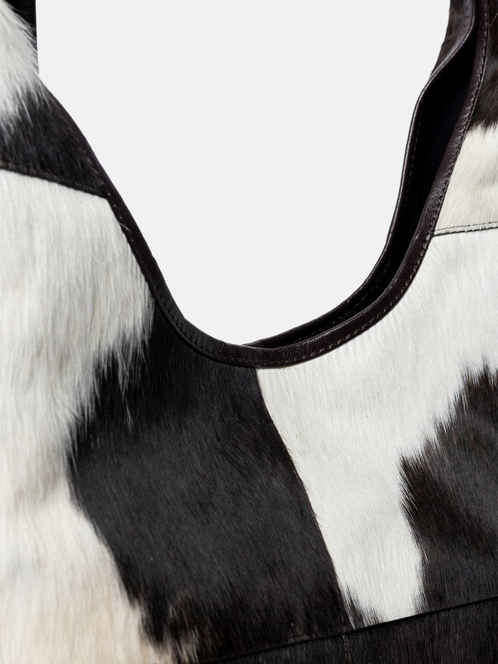 RE:DESIGNED EST 2003 Jia Big Shoulder bag Brown/White