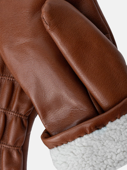 RE:DESIGNED EST 2003 Kara Mitten Gloves Cognac