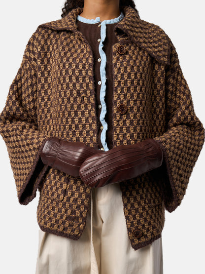 RE:DESIGNED EST 2003 Lacy Mitten Gloves Warm Brown