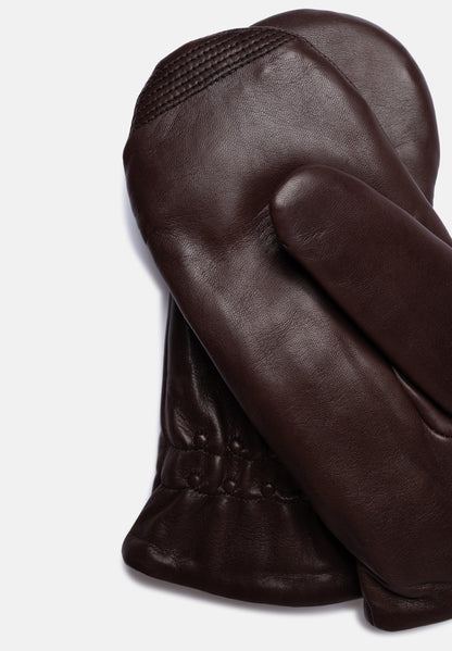 RE:DESIGNED EST 2003 Lara Mitten Wool Gloves Warm Brown