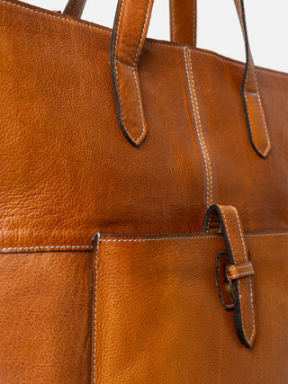RE:DESIGNED EST 2003 Layla Work Bag Burned Tan