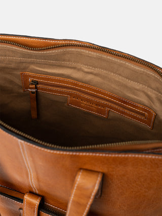 RE:DESIGNED EST 2003 Layla Work Bag Burned Tan
