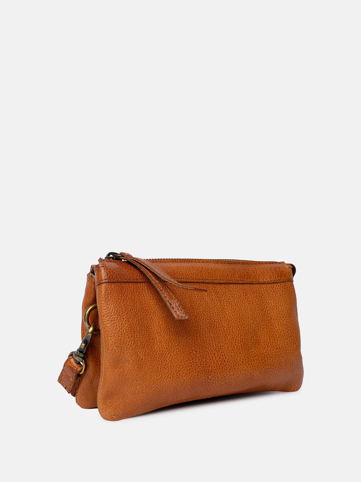 RE:DESIGNED EST 2003 Lisa Urban Clutch Burned Tan