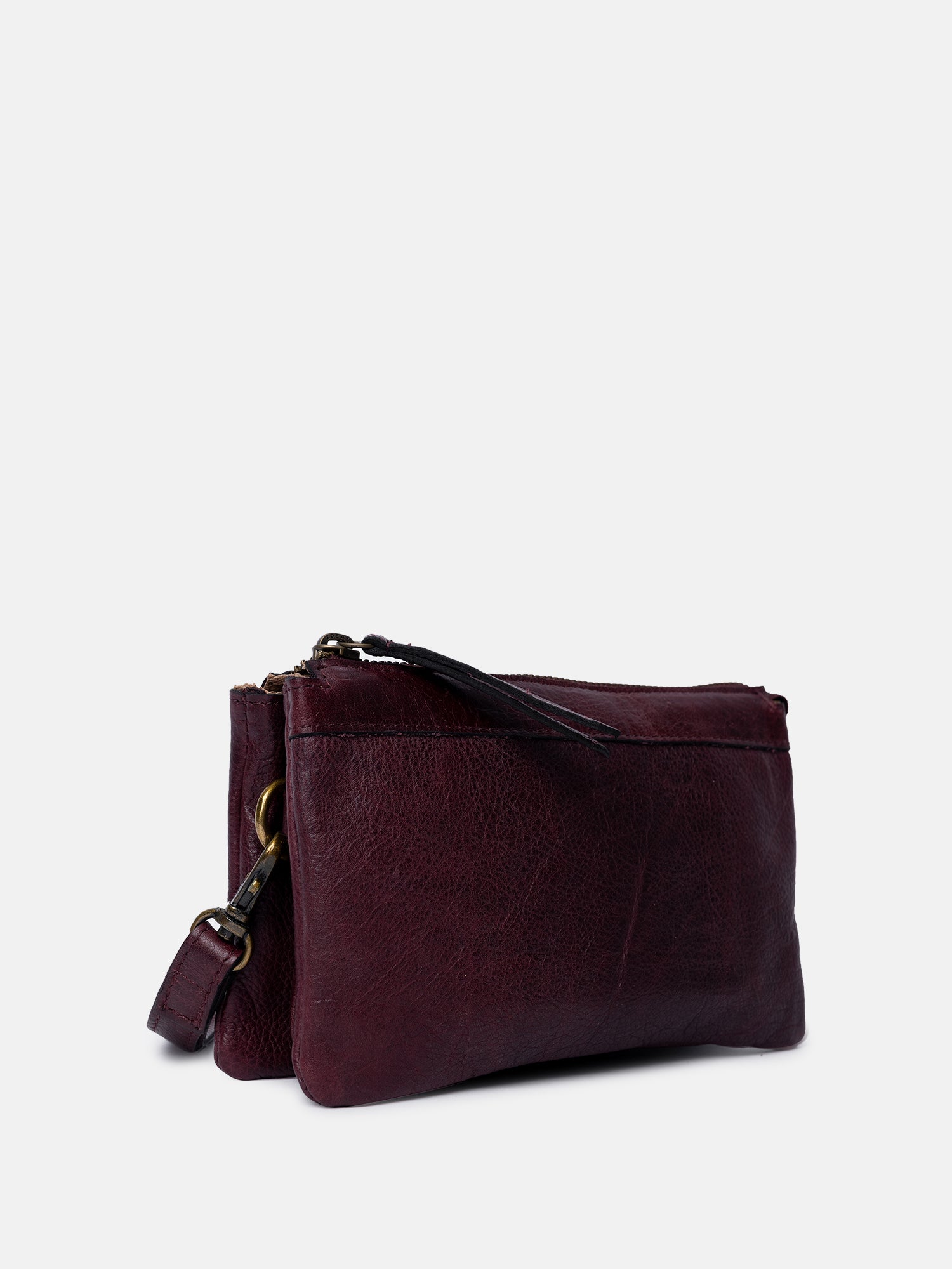 RE:DESIGNED EST 2003 Lisa Urban Clutch Dark Cherry