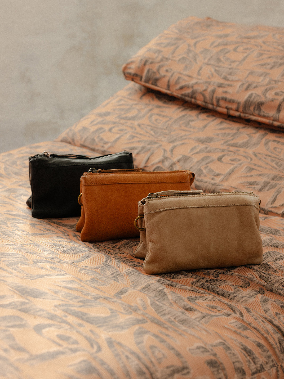 RE:DESIGNED EST 2003 Lisa Urban Clutch Taupe