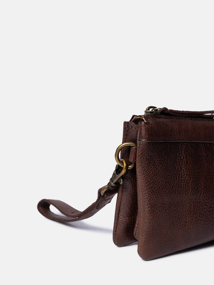 RE:DESIGNED EST 2003 Lisa Urban Clutch Woodsmoke