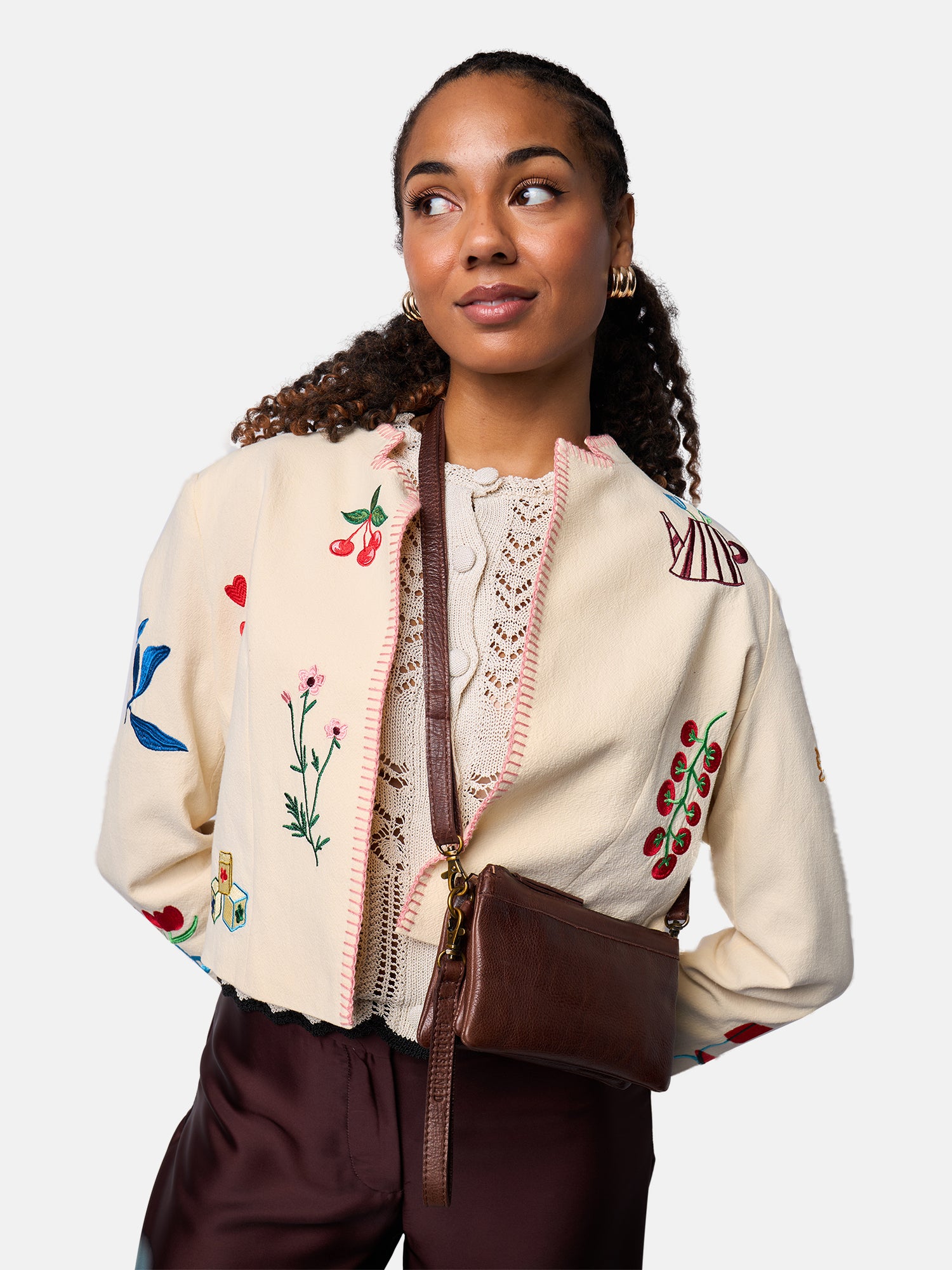 RE:DESIGNED EST 2003 Lisa Urban Clutch Woodsmoke