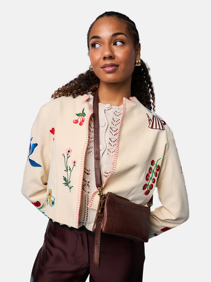 RE:DESIGNED EST 2003 Lisa Urban Clutch Woodsmoke