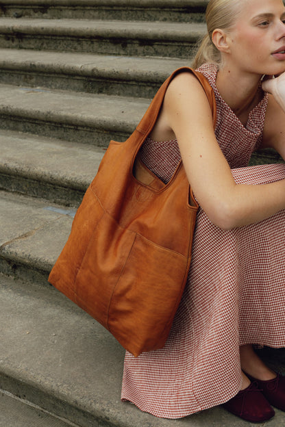 RE:DESIGNED EST 2003 Lyra Urban Shopper Burned Tan