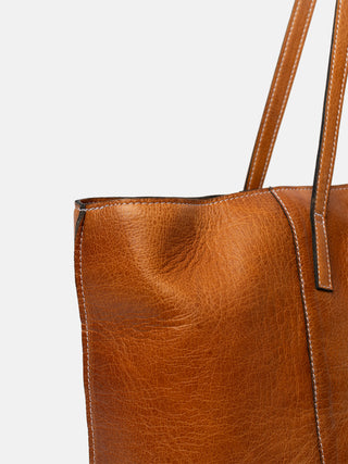 RE:DESIGNED EST 2003 Malou Big Work Bag Burned Tan