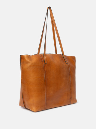 RE:DESIGNED EST 2003 Malou Big Work Bag Burned Tan