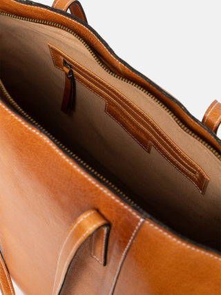 RE:DESIGNED EST 2003 Malou Big Work Bag Burned Tan
