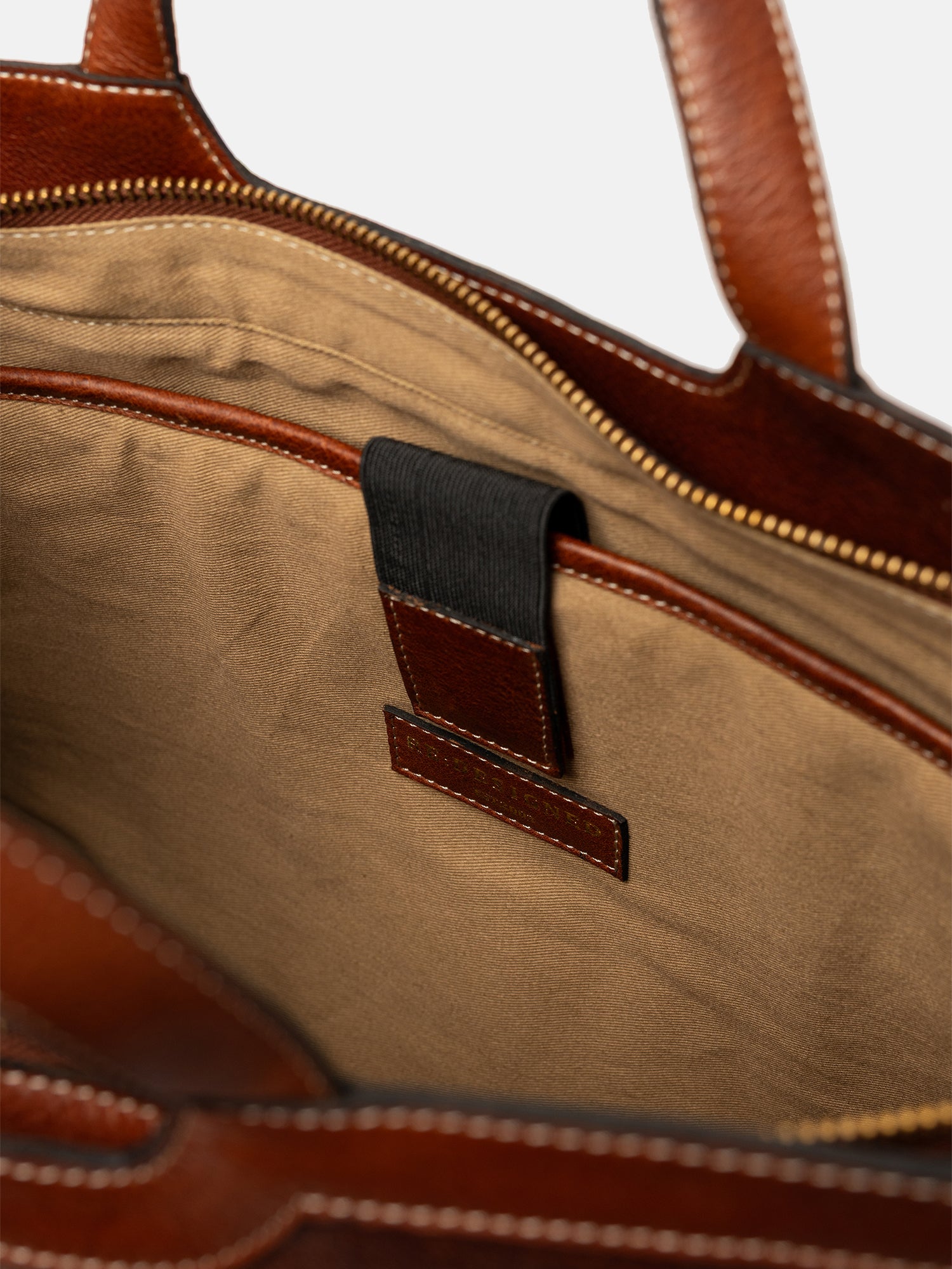 RE:DESIGNED EST 2003 May Big Work Bag Cognac