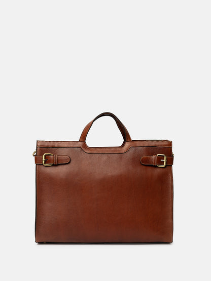 RE:DESIGNED EST 2003 May Big Work Bag Cognac