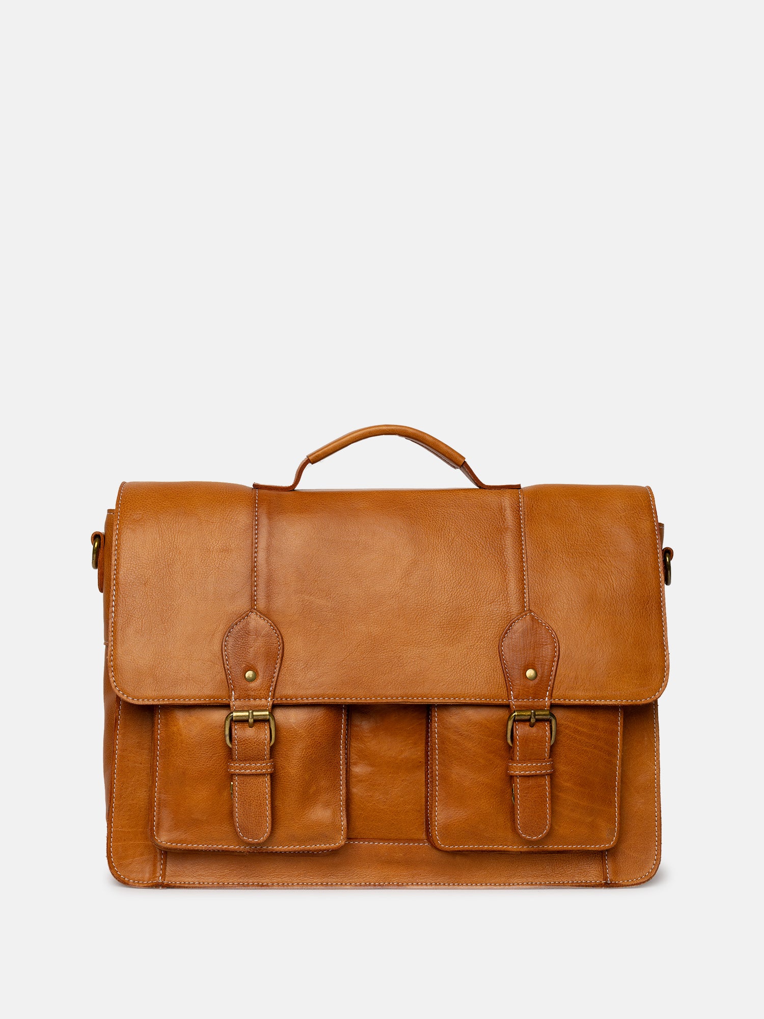 RE:DESIGNED EST 2003 Melia Big Work Bag Burned Tan