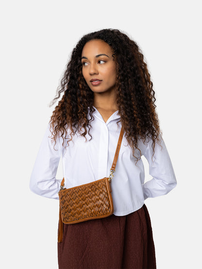 RE:DESIGNED EST 2003 Mika Small Clutch Tan