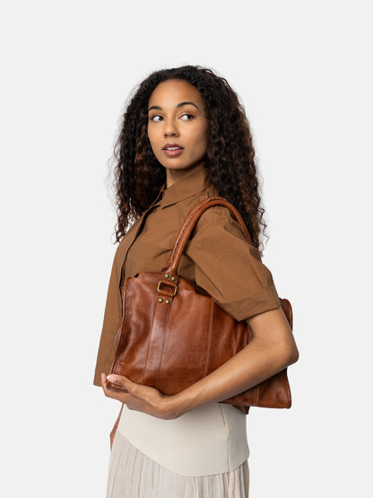 RE:DESIGNED EST 2003 Miri Big Shoulder bag Walnut