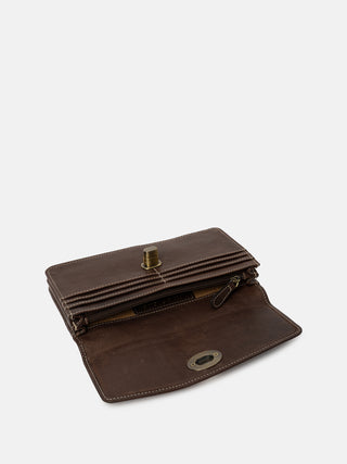 RE:DESIGNED EST 2003 Moa Wallet Big Wallet Dark Brown