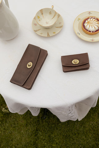 RE:DESIGNED EST 2003 Moa Wallet Small Wallet Dark Brown