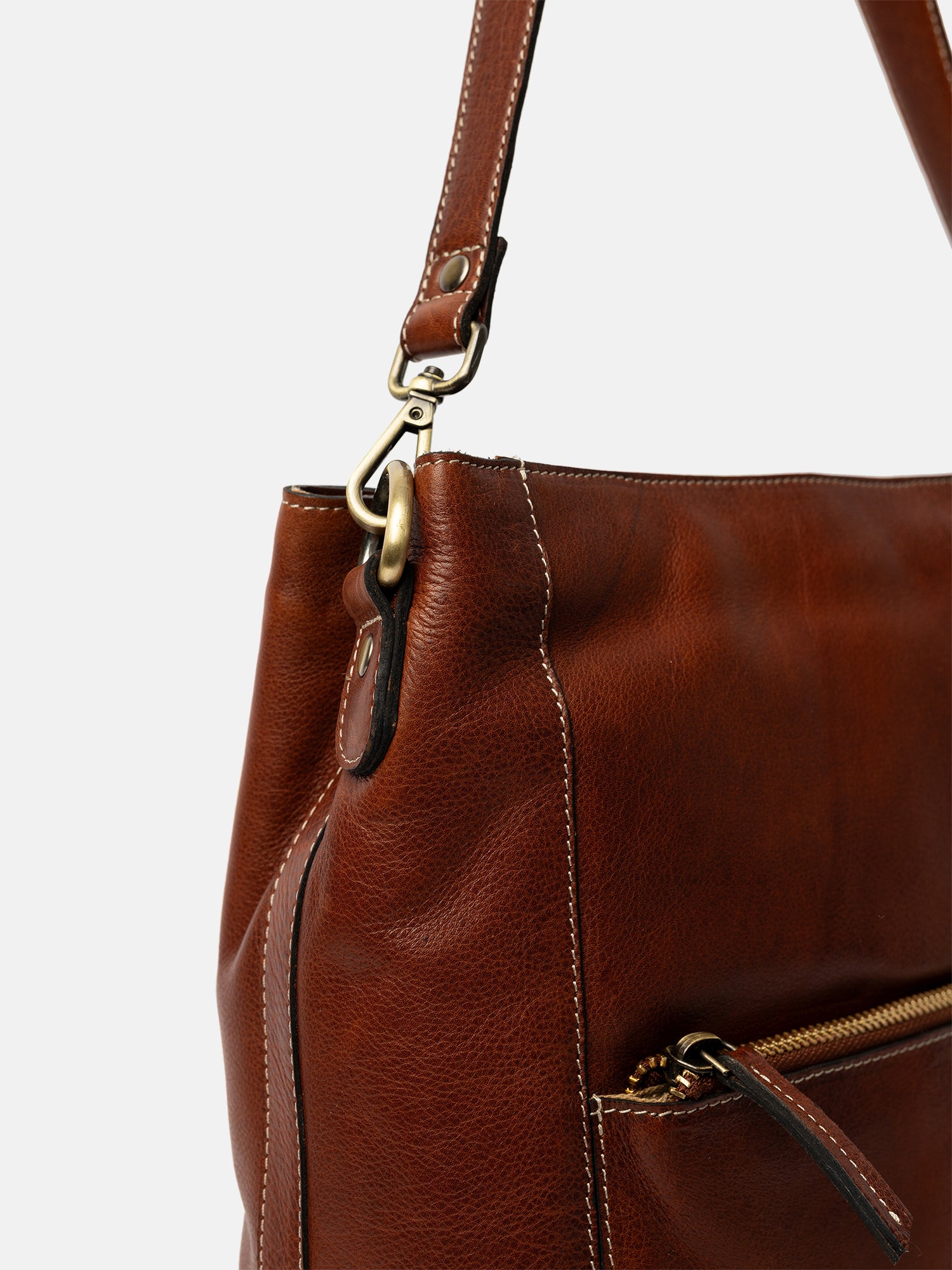 RE:DESIGNED EST 2003 Myra Big Shoulder bag Cognac