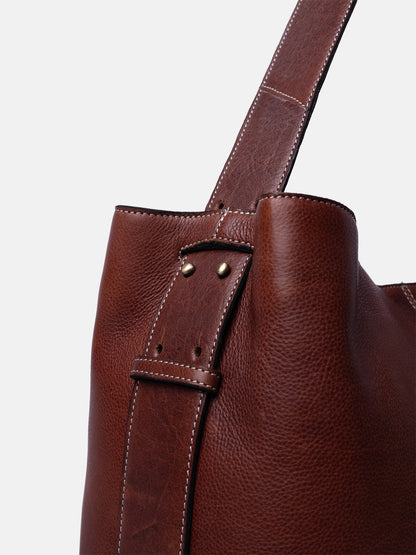 RE:DESIGNED EST 2003 Naya Big Shoulder bag Cognac