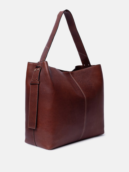 RE:DESIGNED EST 2003 Naya Big Shoulder bag Cognac