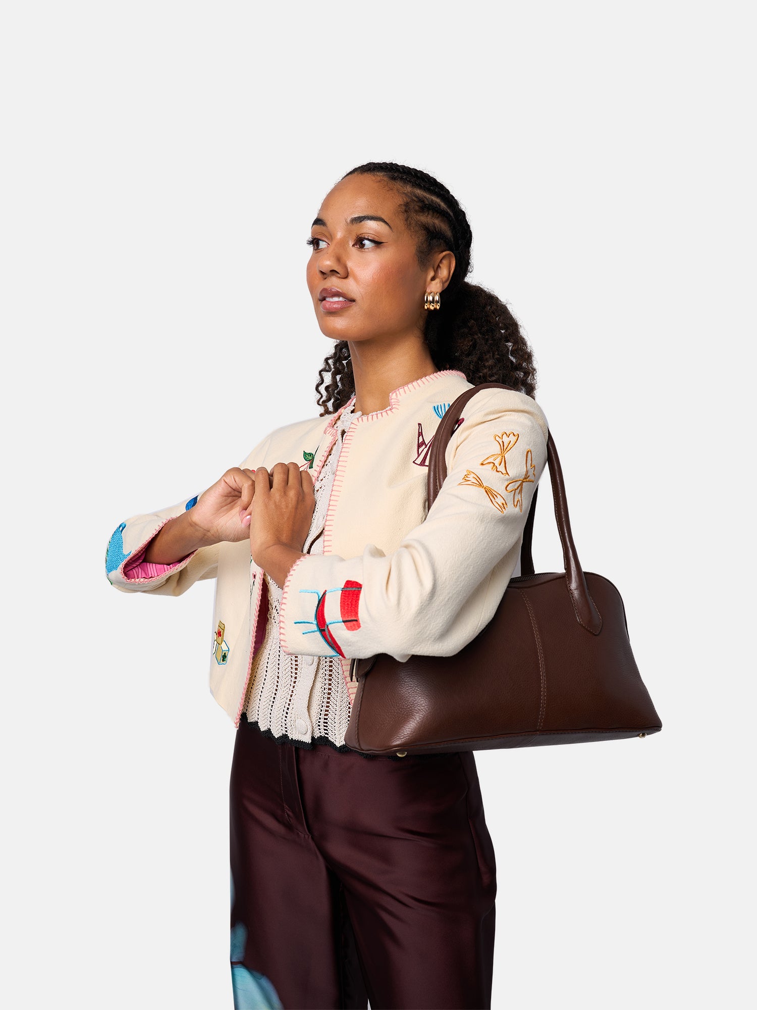 RE:DESIGNED EST 2003 Nynne Big Shoulder bag Brown