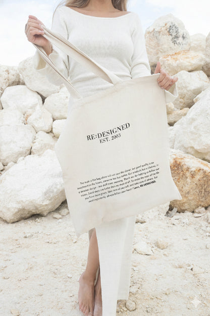 RE:DESIGNED EST 2003 RD Canvas Net Shopper Nature