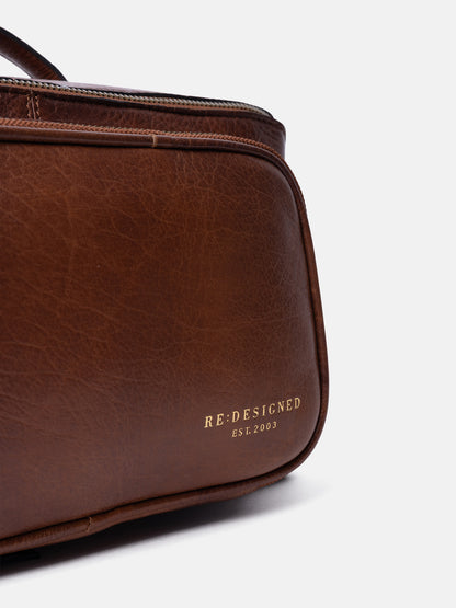 RE:DESIGNED EST 2003 Sally Toiletry Bag Walnut