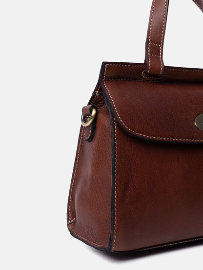 RE:DESIGNED EST 2003 Saya Medium Crossover Cognac