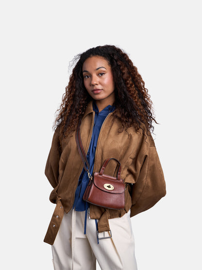 RE:DESIGNED EST 2003 Saya Small Crossover Cognac