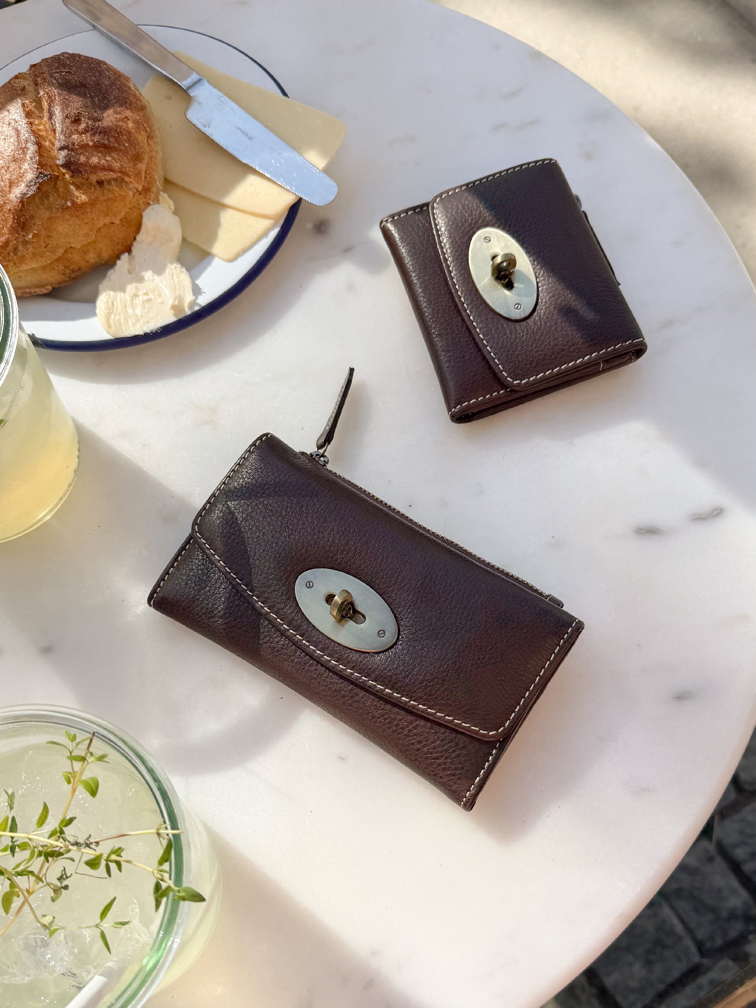 RE:DESIGNED EST 2003 Saya Wallet Small Wallet Dark Brown