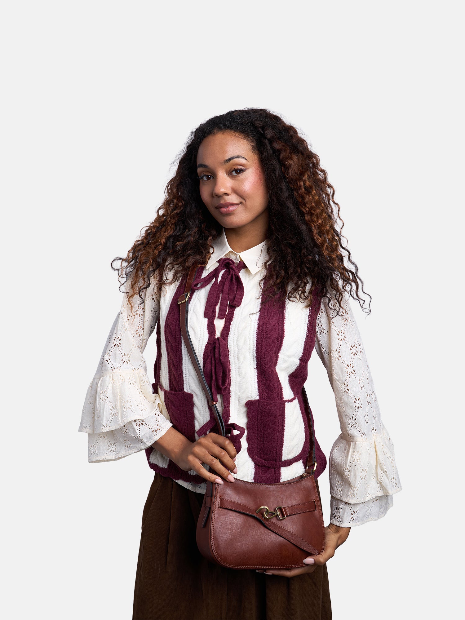 RE:DESIGNED EST 2003 Sif Small Crossover Cognac
