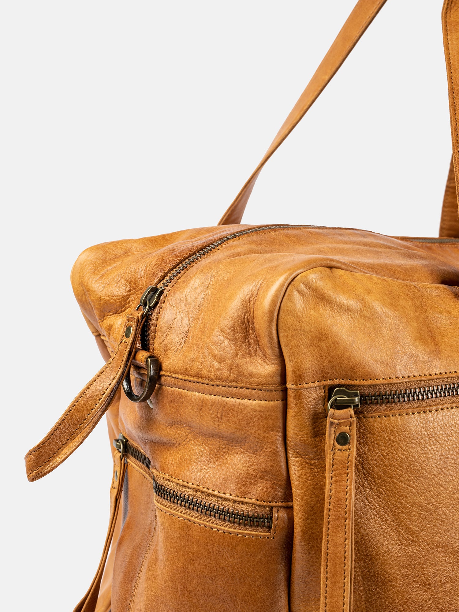RE:DESIGNED EST 2003 Signe Urban Weekend Bag Burned Tan