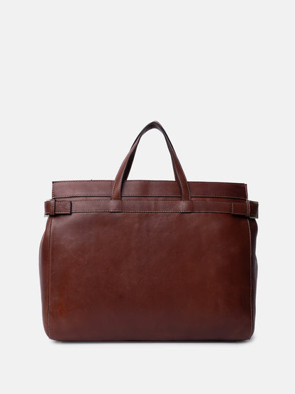 RE:DESIGNED EST 2003 Siri Big Handbag Cognac