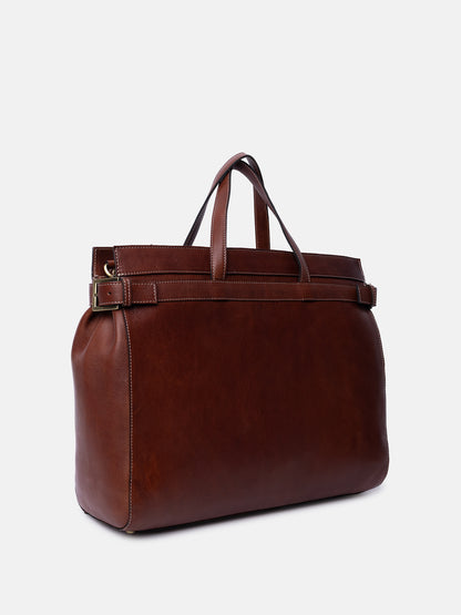 RE:DESIGNED EST 2003 Siri Big Handbag Cognac