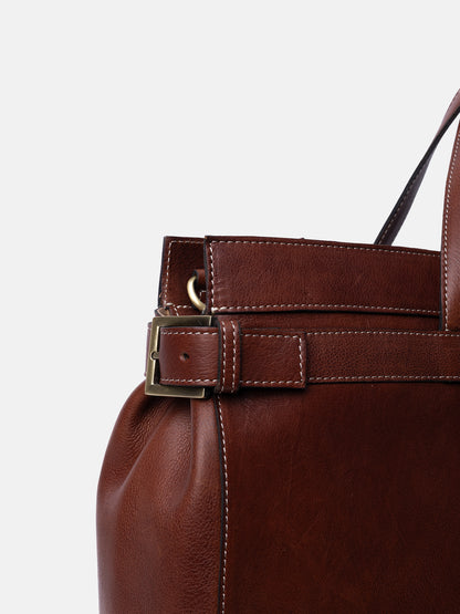 RE:DESIGNED EST 2003 Siri Big Handbag Cognac
