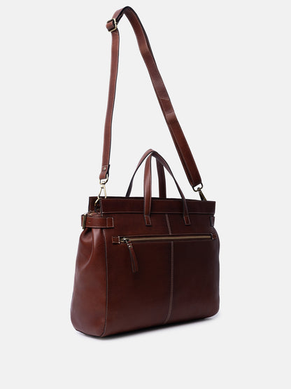 RE:DESIGNED EST 2003 Siri Big Handbag Cognac