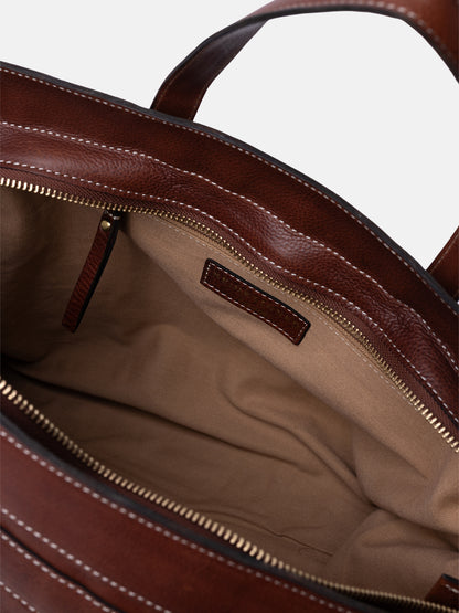 RE:DESIGNED EST 2003 Siri Big Handbag Cognac