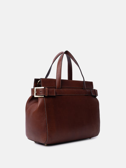 RE:DESIGNED EST 2003 Siri Small Handbag Cognac