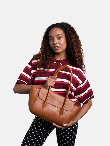 RE:DESIGNED EST 2003 Sisu Small Handbag Tan